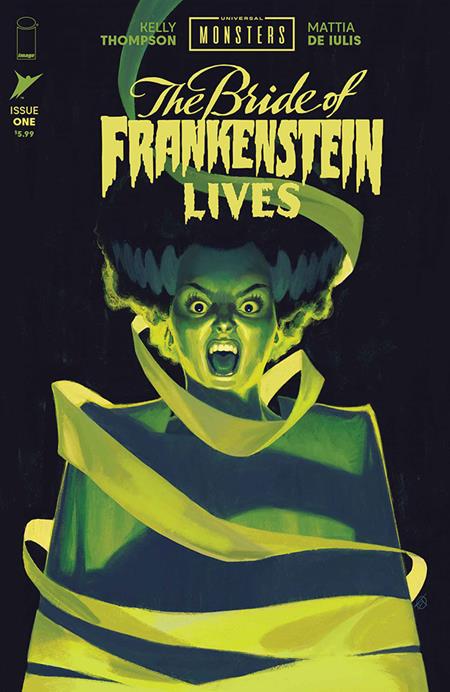 UNIVERSAL MONSTERS BRIDE OF FRANKENSTEIN LIVES #1 1:100 DAVID TALASKI FOIL