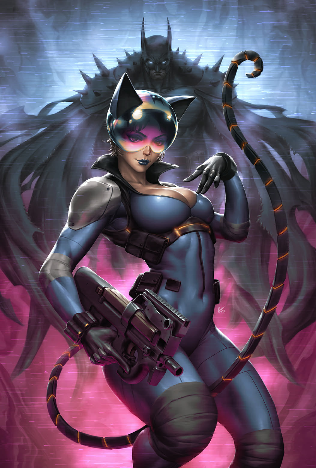 ABSOLUTE CATWOMAN #1 KENDRICK LIM EXCLUSIVE VIRGIN PINK FOIL