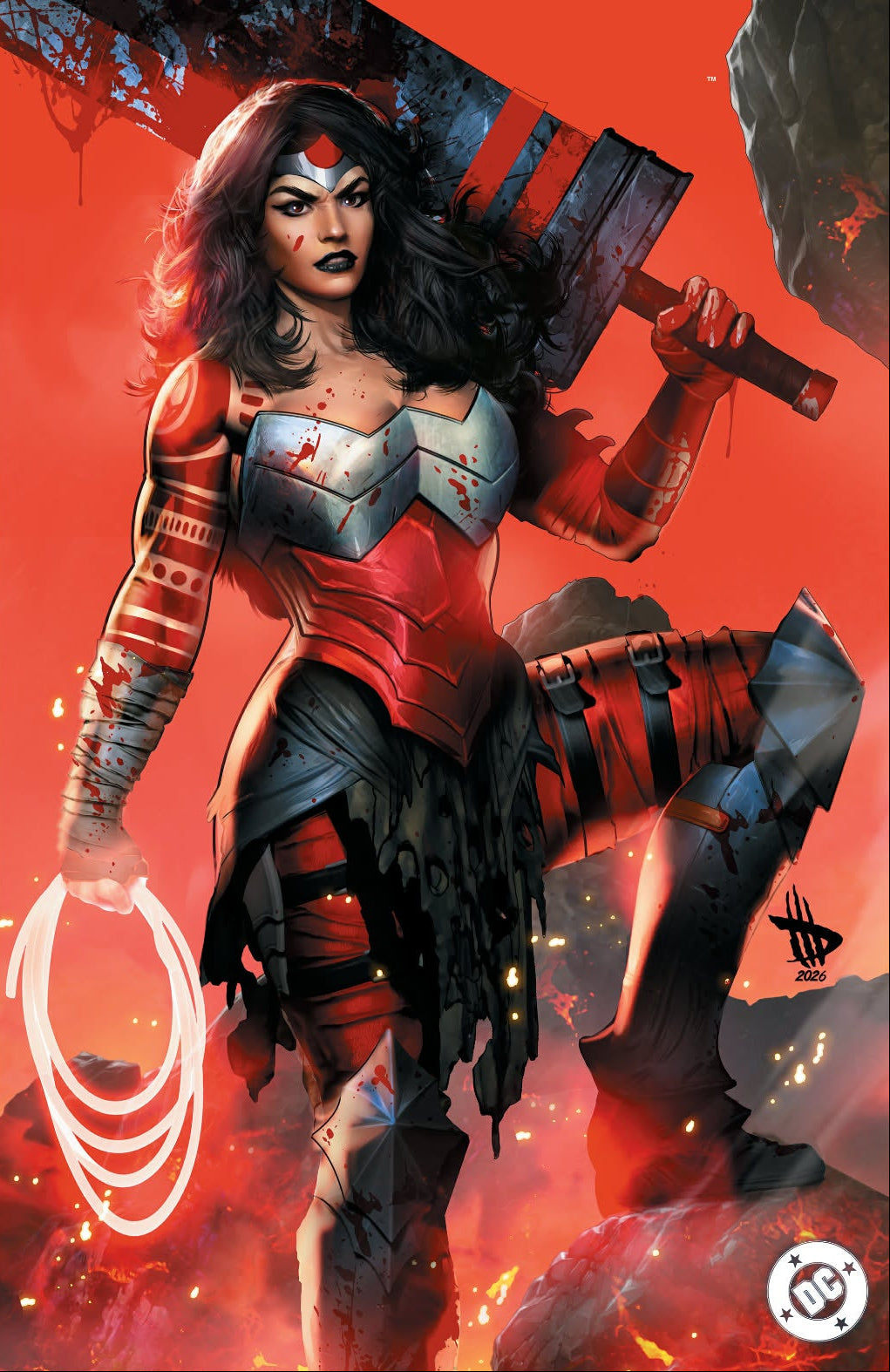 ABSOLUTE WONDER WOMAN #20 DAVE WILKINS VIRGIN EXCLUSIVE