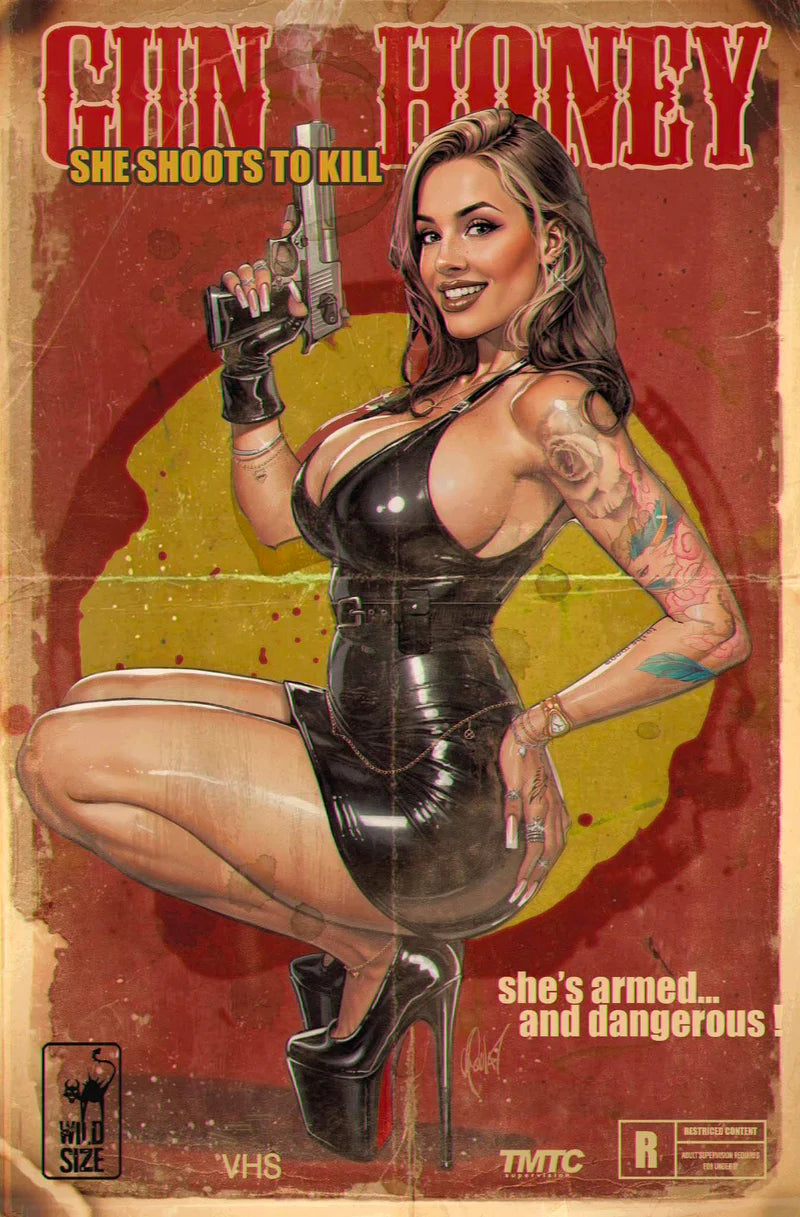 GUN HONEY DOUBLES DOWN #1 (OF 4) CEDRIC POULAT EXCLUSIVE RED VARIANT