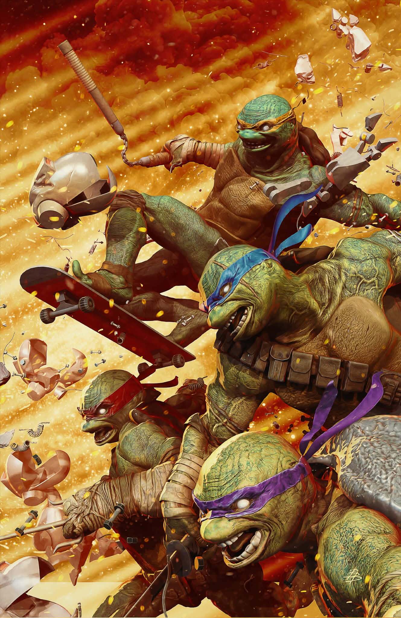 TEENAGE MUTANT NINJA TURTLES #300 BARENDS YELLOW VIRGIN
