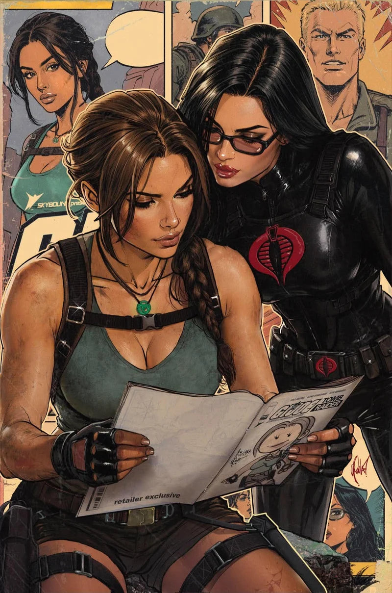 GI JOE: A REAL AMERICAN HERO / TOMB RAIDER #2 CEDRIC POULAT VIRGIN