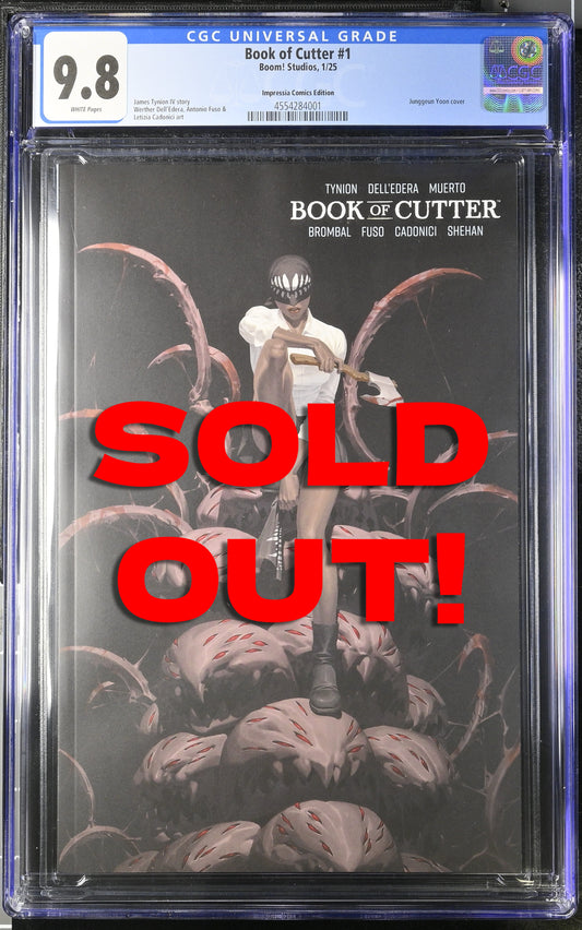CGC GRADED 9.8 BOOK OF CUTTER RECALLED MISPRINT EDITION YOON COVER