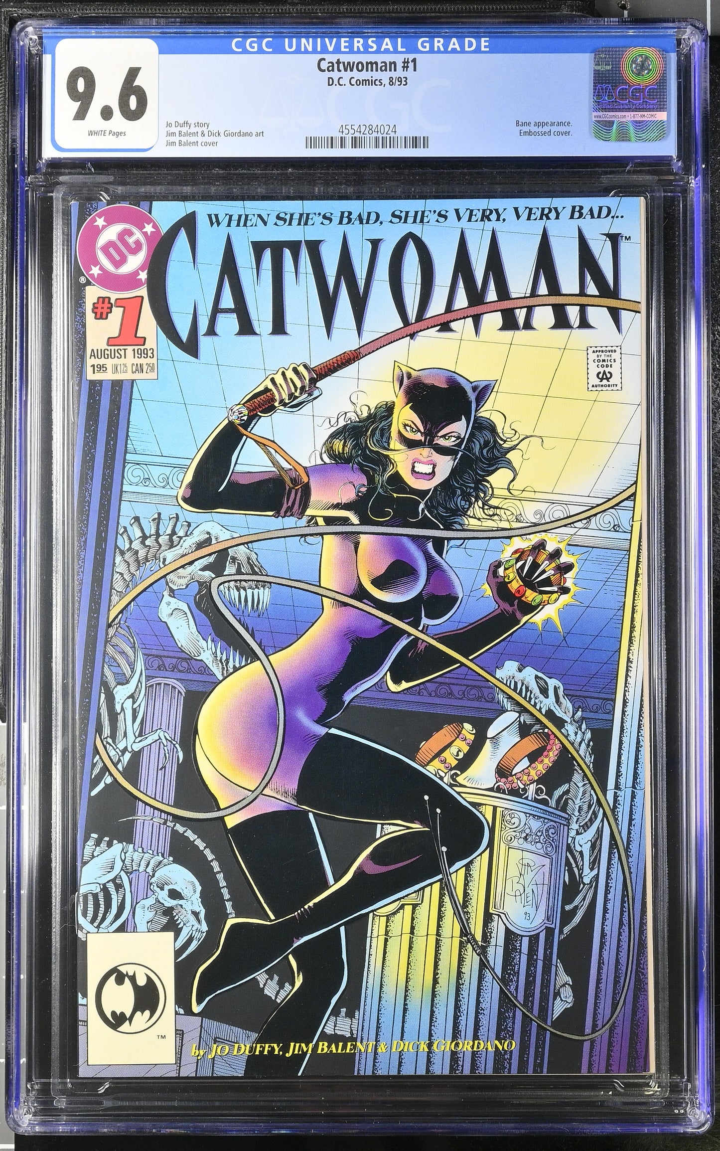 CGC 9.6 CATWOMAN #1 JIM BALENT ART