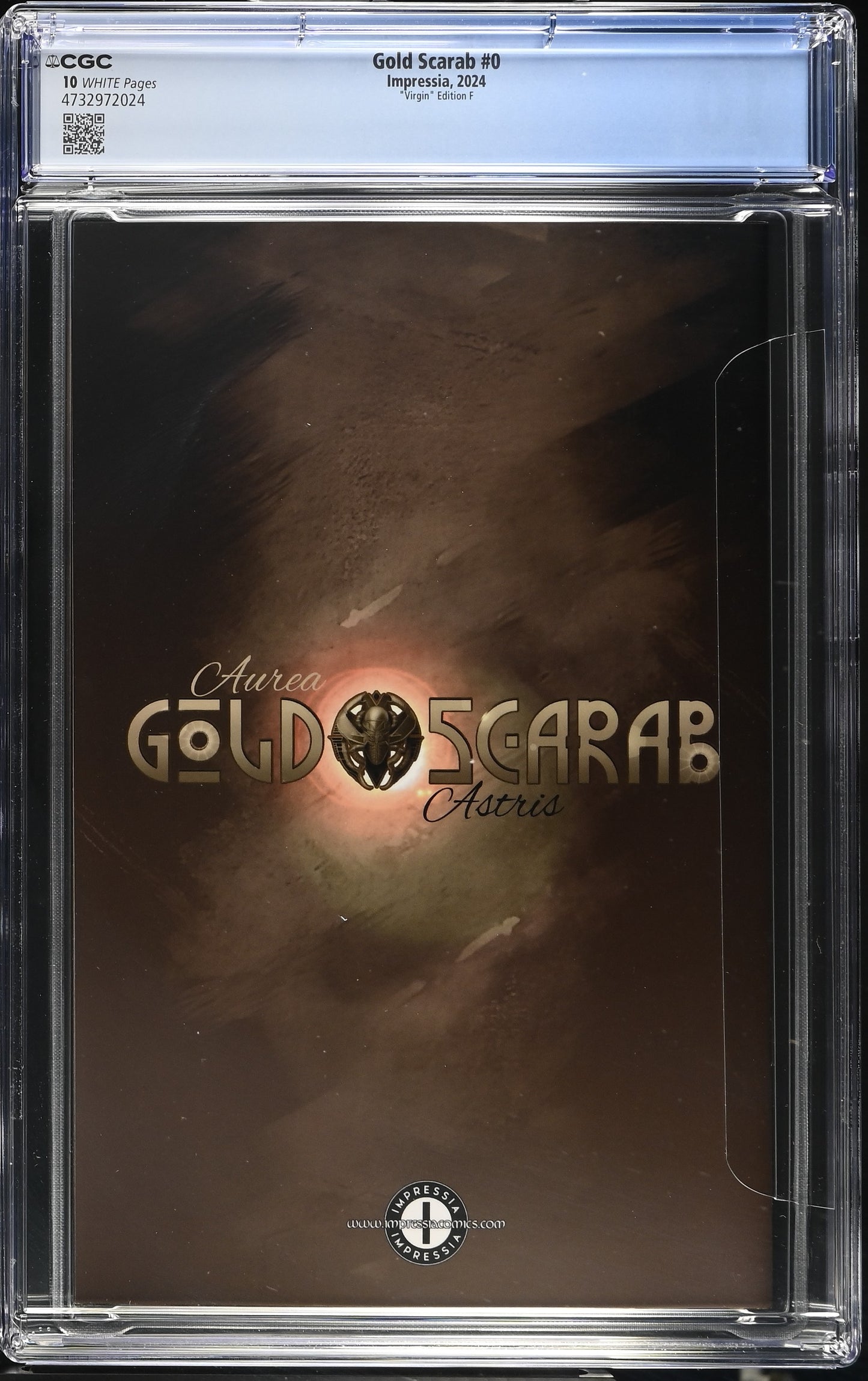 CGC 10.0 (GEM MINT) GOLD SCARAB #0 DAN QUINTANA VIRGIN EXCLUSIVE