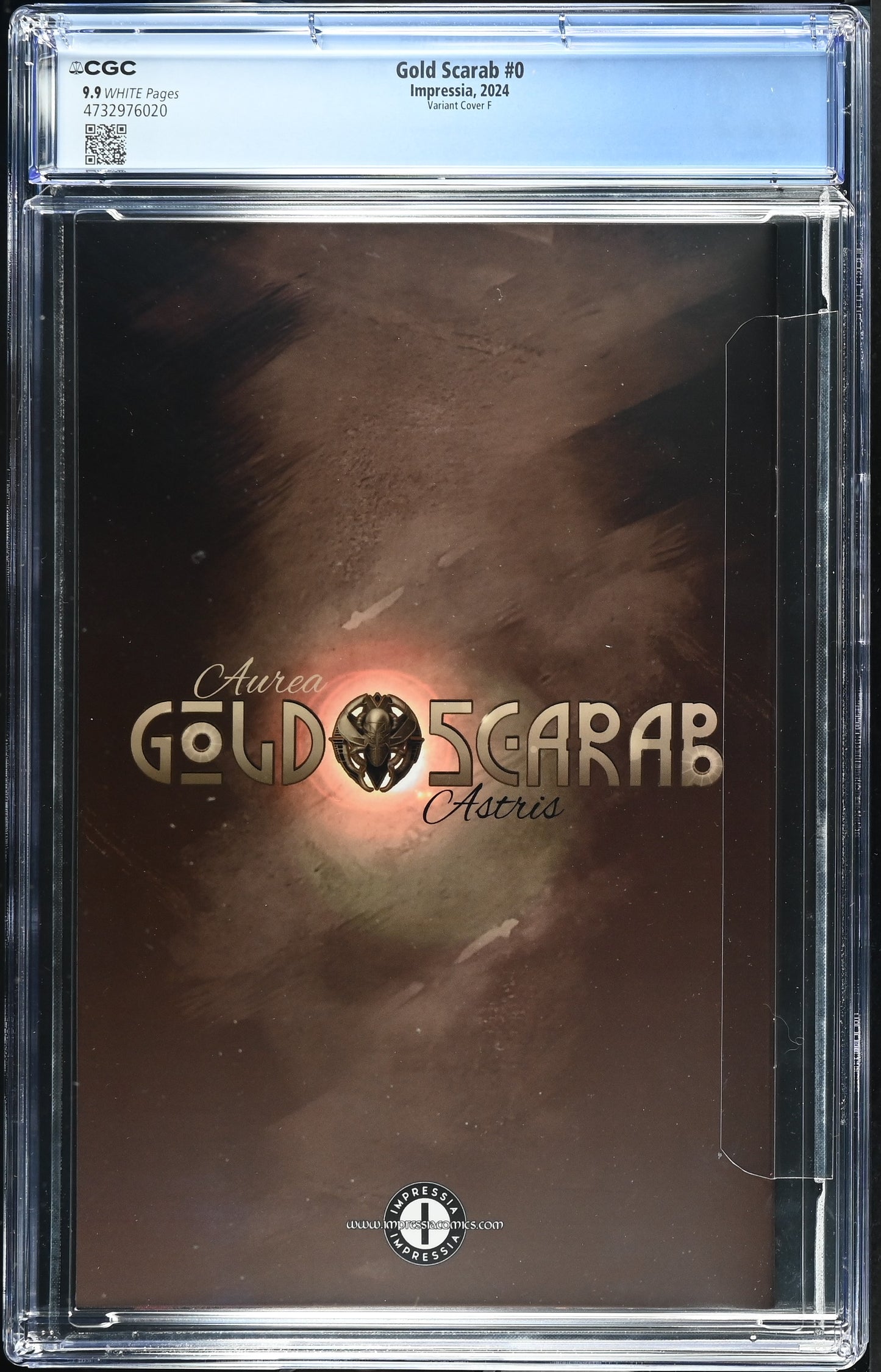 CGC 9.9 (MINT) GOLD SCARAB #0 DAN QUINTANA TRADE DRESS EXCLUSIVE