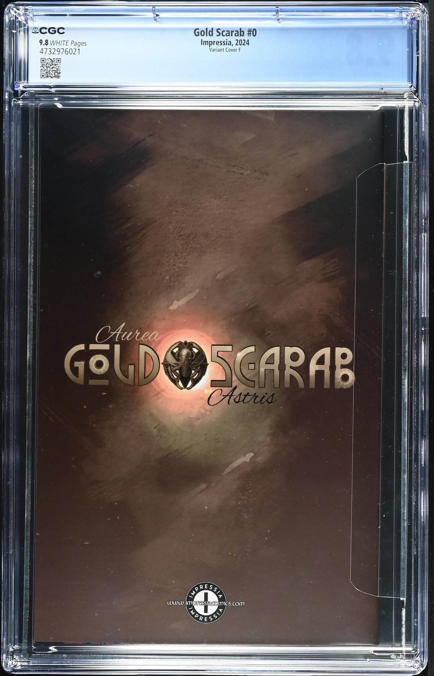 CGC 9.8 (NM/M) GOLD SCARAB #0 DAN QUINTANA TRADE DRESS EXCLUSIVE