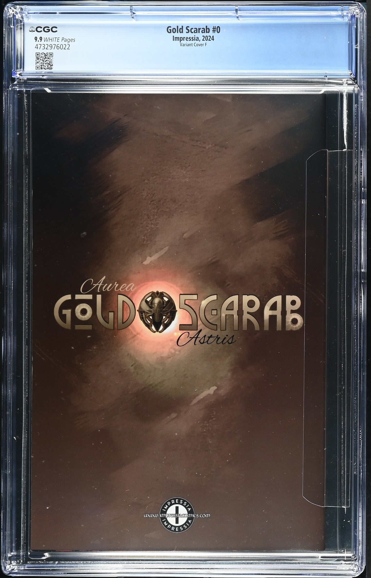CGC 9.9 (MINT) GOLD SCARAB #0 DAN QUINTANA TRADE DRESS EXCLUSIVE