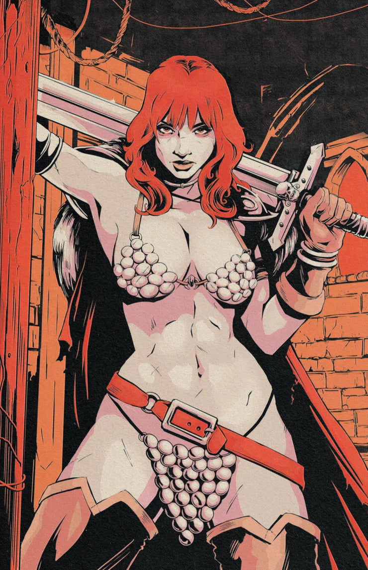 RED SONJA SHE DEVIL WITH A SWORD #1 FLOPS ORANGE VIRGIN