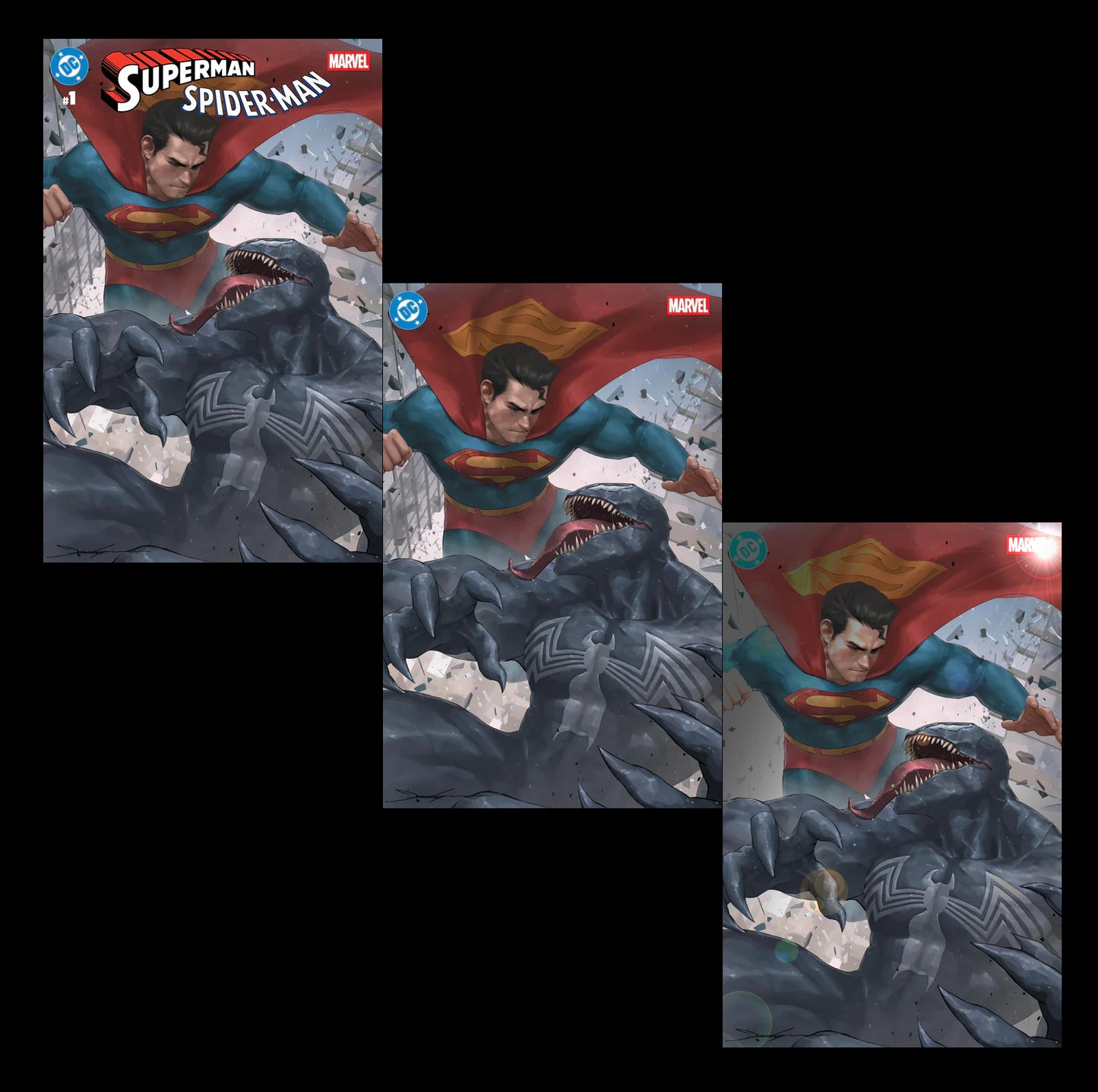 SUPERMAN SPIDER-MAN #1 JEEHUNG LEE EXCLUSIVE WHOLESALE PACK