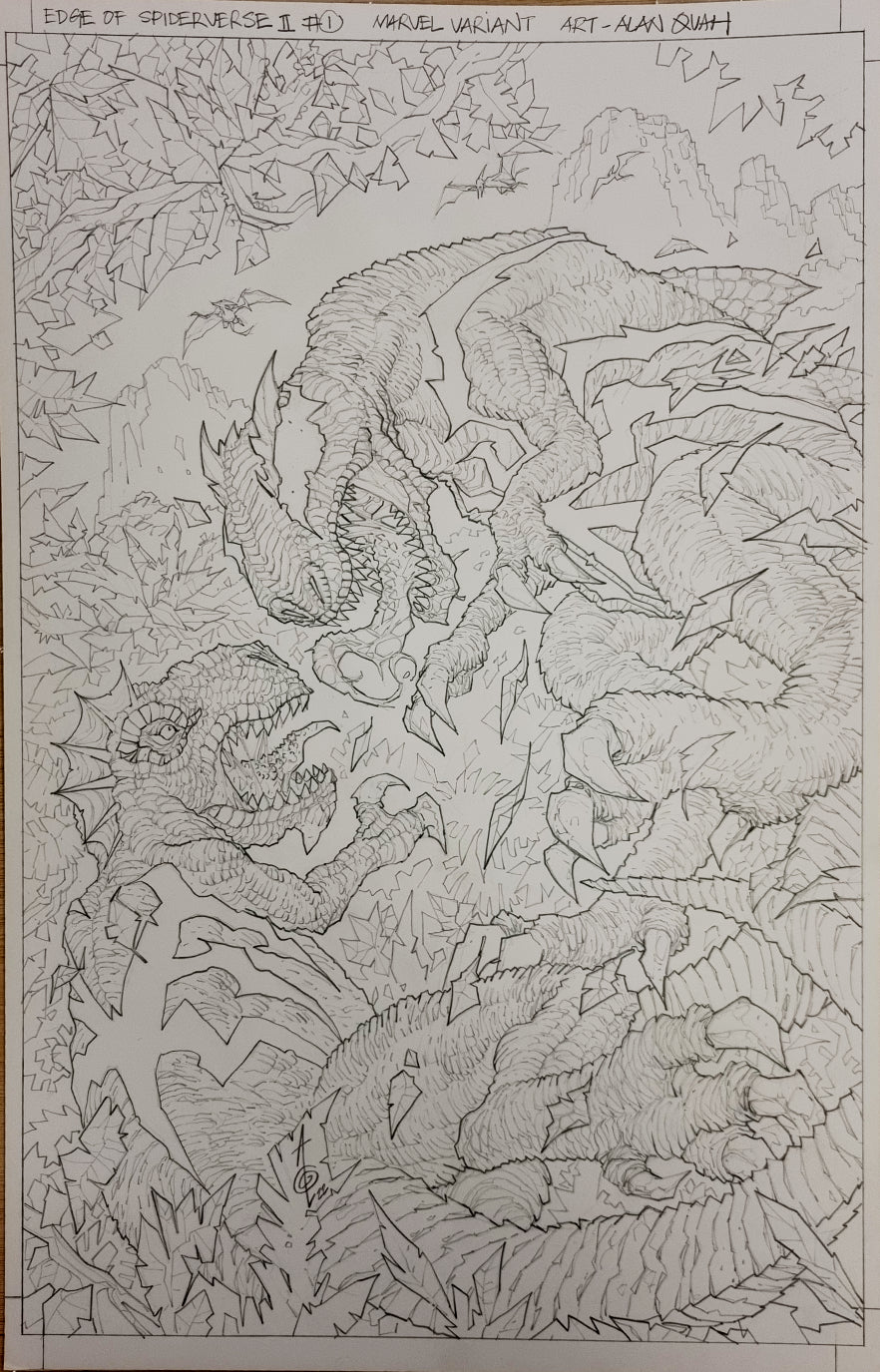 ORIGINAL ART : ALAN QUAH EDGE OF SPIDER-VERSE #2 1:25 VARIANT