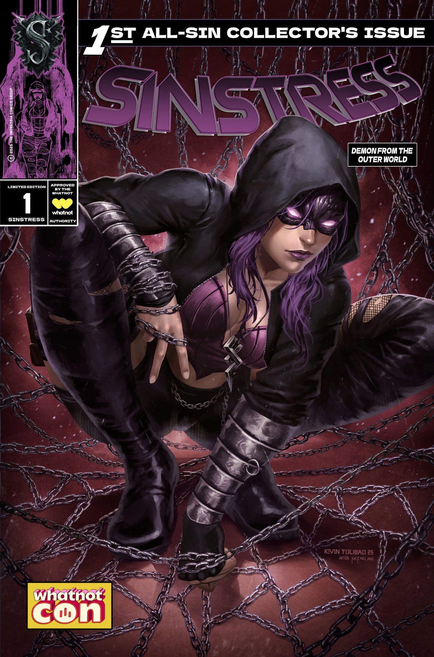 SINSTRESS #1 NEW ART TOLIBAO WHATNOTCON TRADE EXCLUSIVE