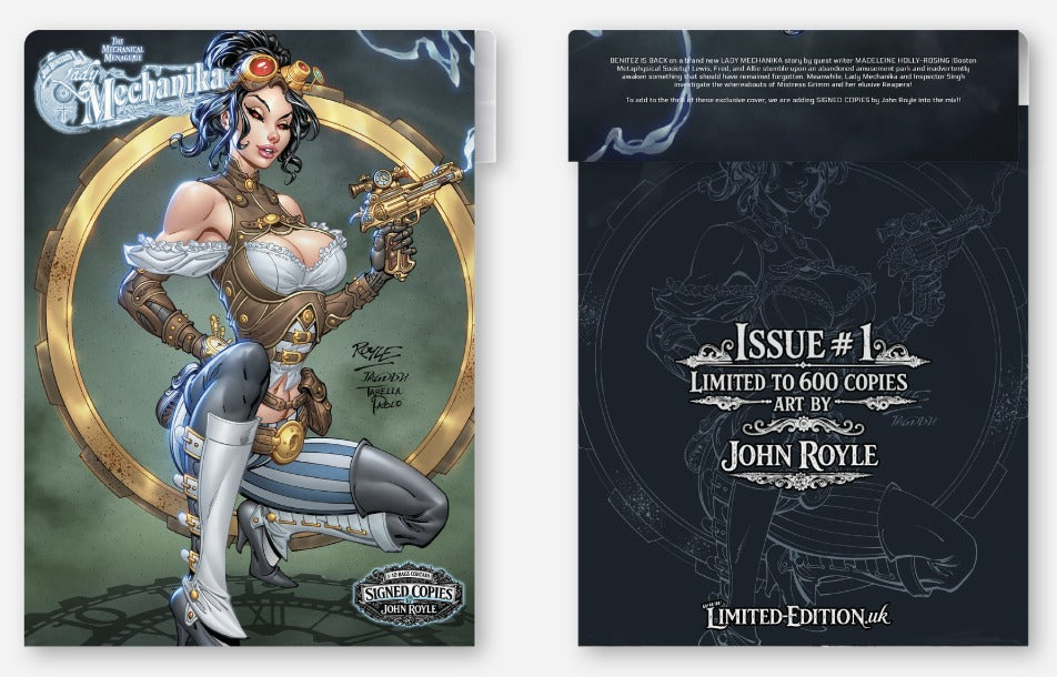 LADY MECHANIKA THE MECHANICAL MENAGERIE #1 JOHN ROYLE EXCLUSIVE GLOSS FOIL COVER