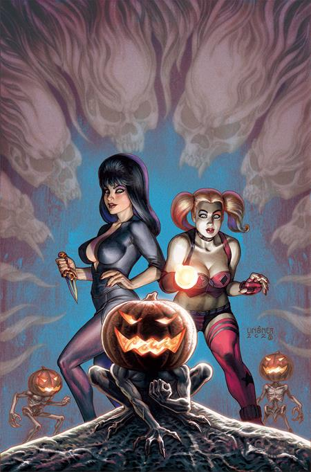 HARLEY QUINN X ELVIRA #1 CVR T INC 1:30 JOSEPH MICHAEL LINSNER VIRGIN