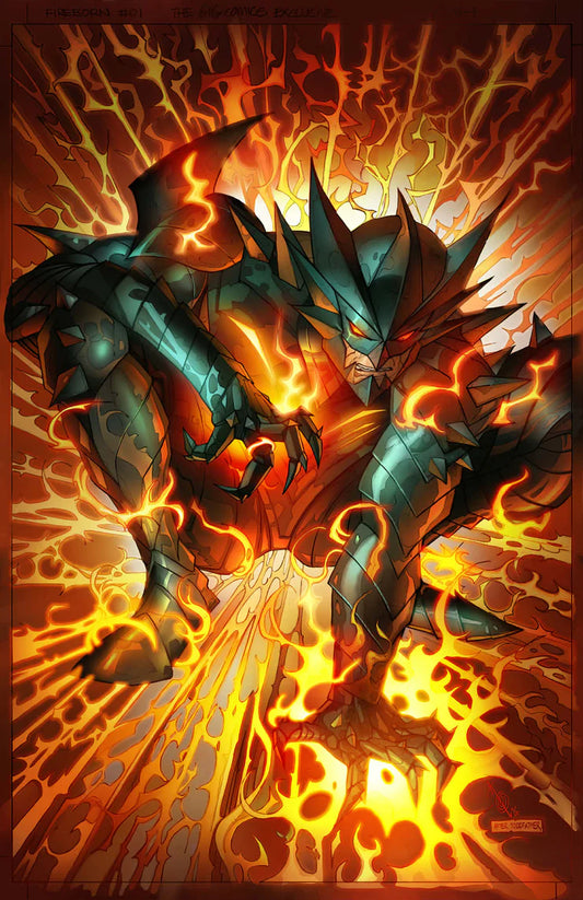 FIREBORN #1 ALAN QUAH VIRGIN FOIL COVER