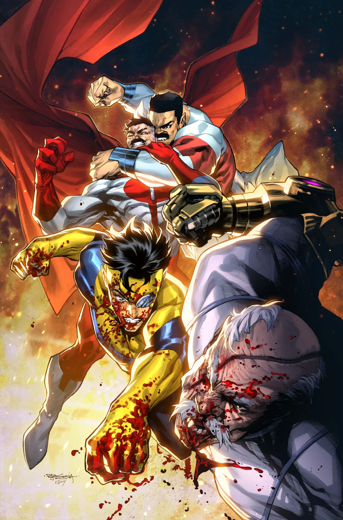 INVINCIBLE EDITION #1 REPRINT STEPHEN SEGOVIA EXCLUSIVE VIRGIN VARIANT ...