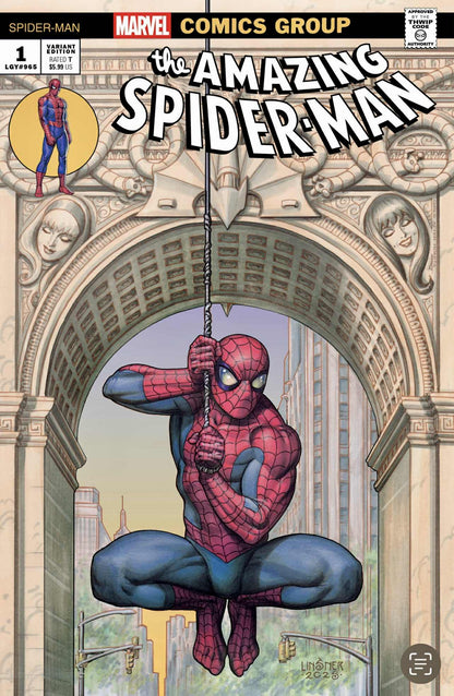 AMAZING SPIDER-MAN #1 TO #4 (2025) JOSEPH MICHAEL LINSNER TRADE COVER SET