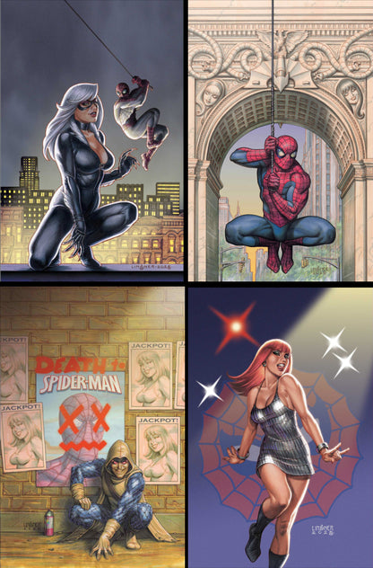 AMAZING SPIDER-MAN #1 TO #4 (2025) JOSEPH MICHAEL LINSNER VIRGIN COVER SET