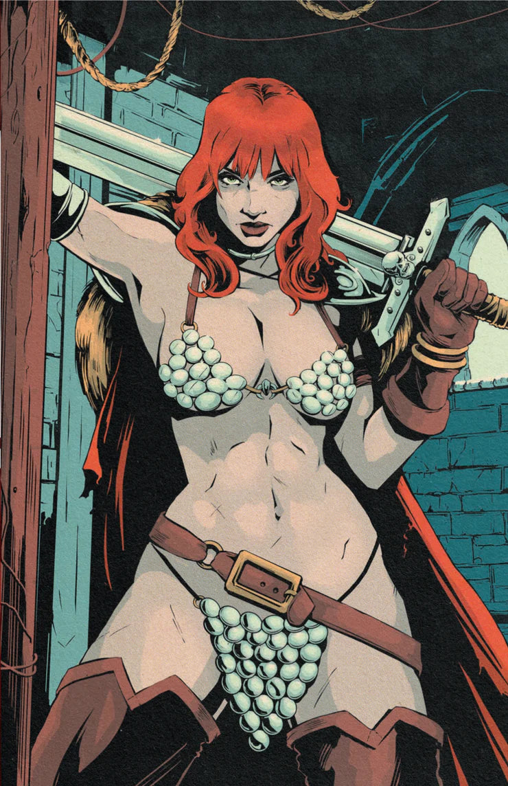 RED SONJA SHE DEVIL WITH A SWORD #1 FLOPS BLUE VIRGIN