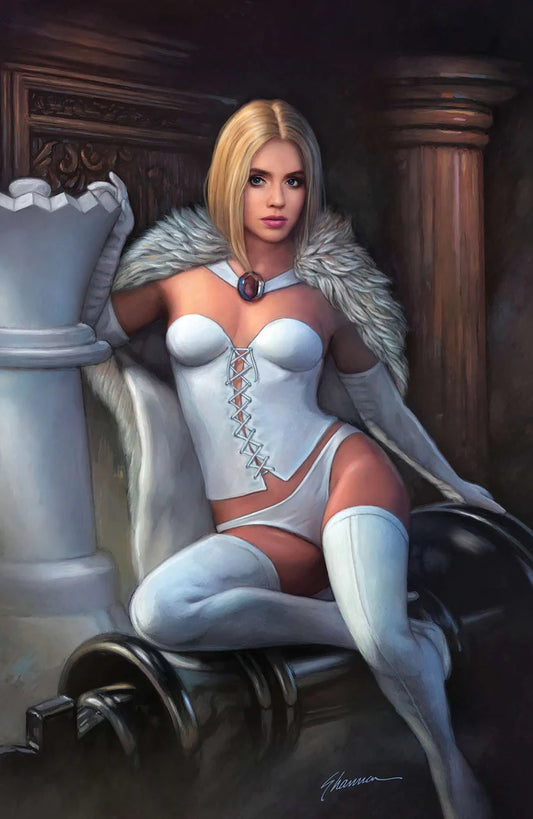 EMMA FROST: THE WHITE QUEEN #1 EMMA FROST WHITE QUEEN #1 SHANNON MAER EXCLUSIVE VIRGIN