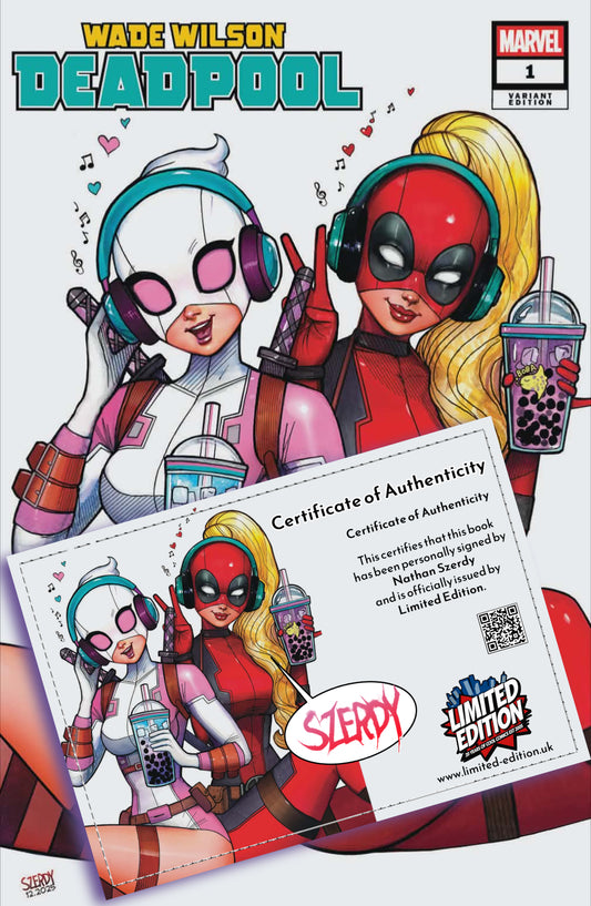 WADE WILSON: DEADPOOL #1 NATHAM SZERDY TRADE DRESS SIGNED