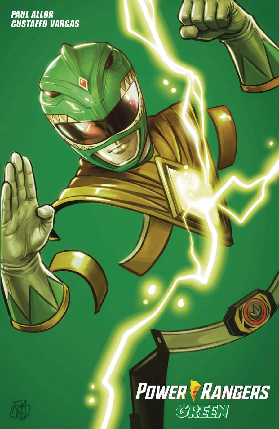 POWER RANGERS GREEN #1 FRANCESCO TOMASELLI 616 COMICS TRADE DRESS