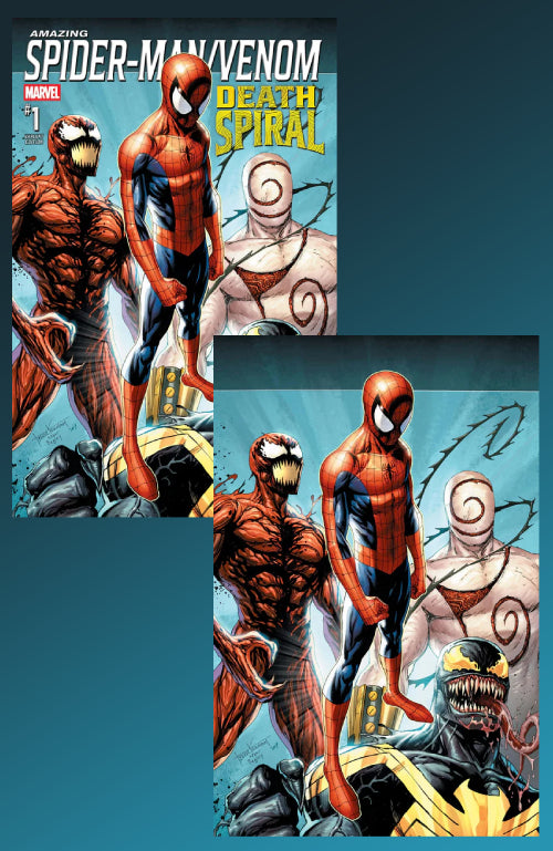 AMAZING SPIDER-MAN/VENOM: DEATH SPIRAL #1 TYLER KIRKHAM EXCLUSIVE VARIANT 2 PACK