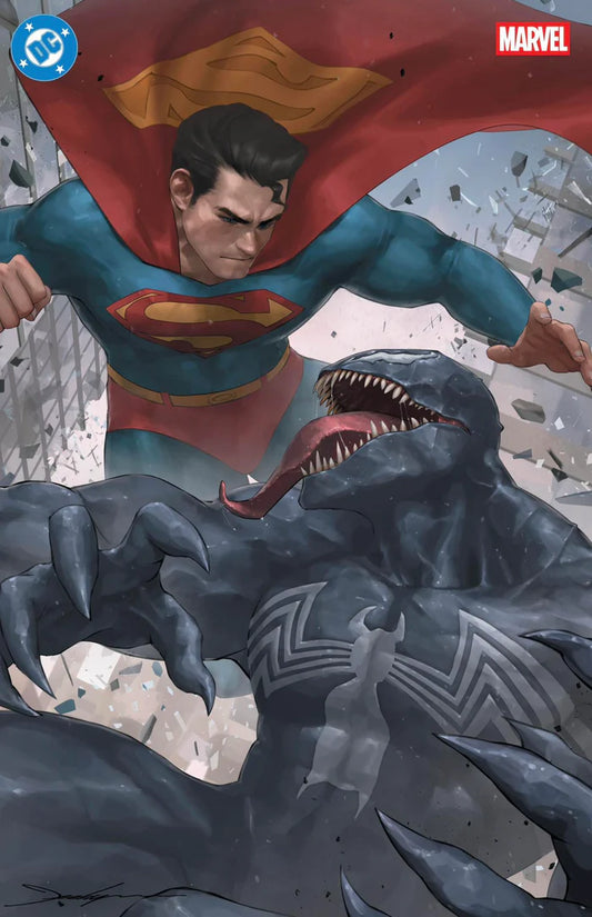 DC MARVEL SUPERMAN SPIDER-MAN #1 JEEHYUNG LEE FOIL EXCLUSIVE