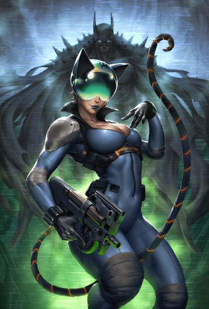 ABSOLUTE CATWOMAN #1 KENDRICK LIM EXCLUSIVE SET OF FOUR COVERS