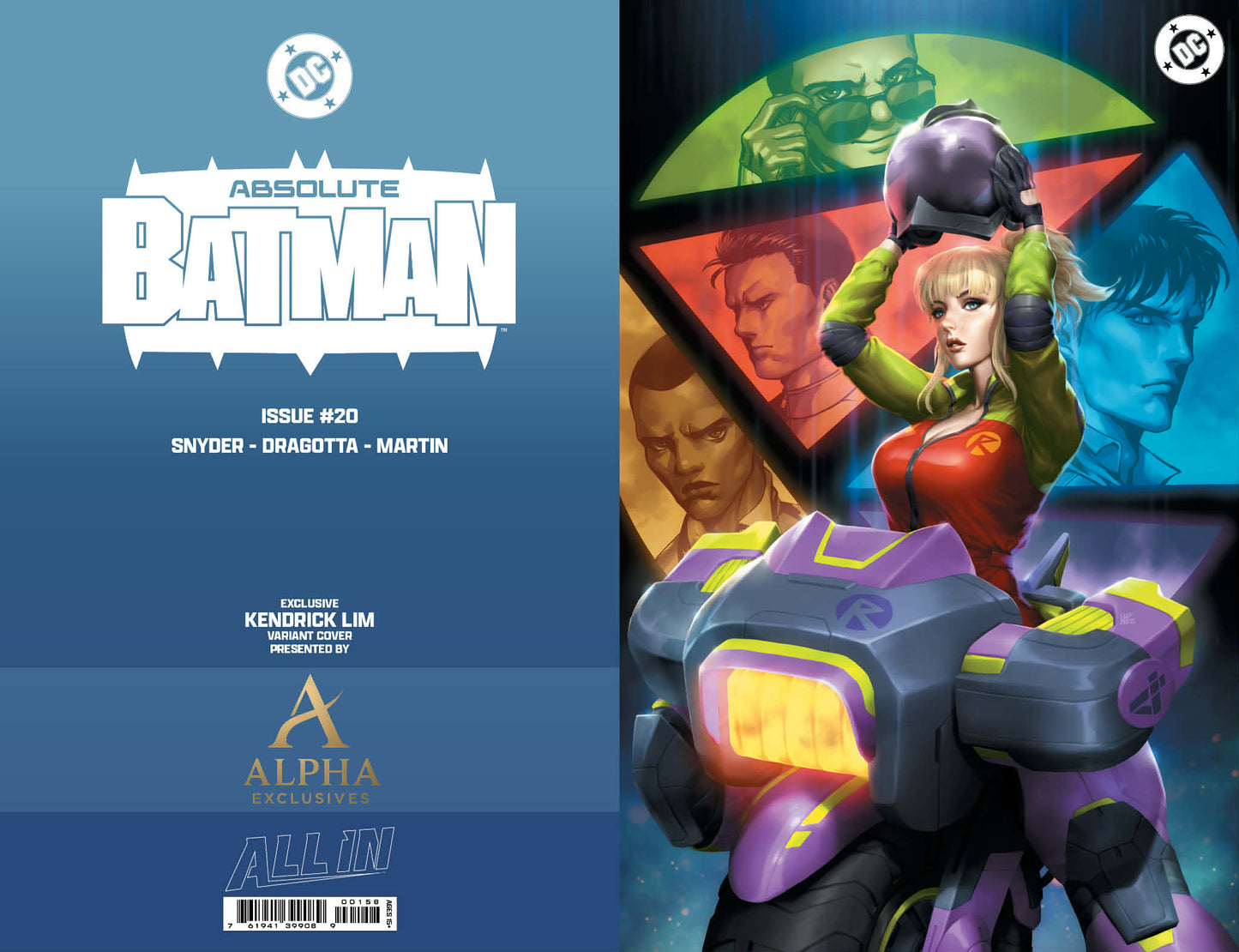 ABSOLUTE BATMAN #20 KENDRICK LIM ALPHA SET (TRADE, VIRGIN AND FOIL)