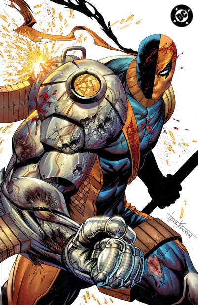 ABSOLUTE BATMAN #21 TYLER KIRKHAM EXCLUSIVE DEATHSTROKE VIRGIN FOIL