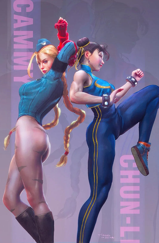 STREET FIGHTER MASTERS CAMMY VS CHUN-LI #1 TIAGO DA SILVA VIRGIN PURPLE