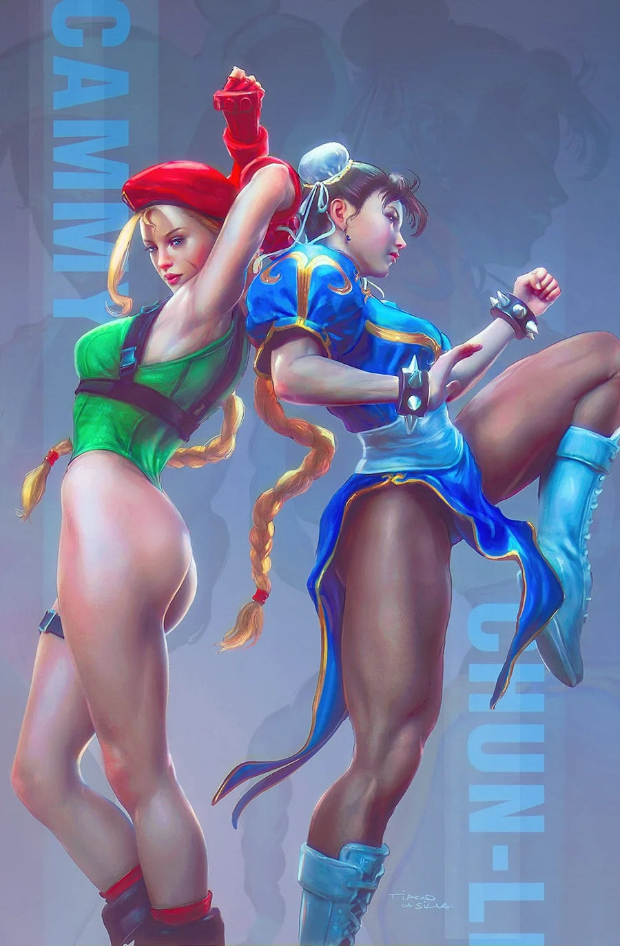 STREET FIGHTER MASTERS CAMMY VS CHUN-LI #1 TIAGO DA SILVA VIRGIN BLUE