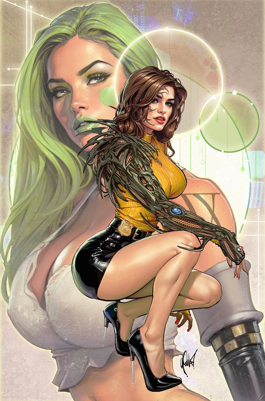 WITCHBLADE #20 CEDRIC POULAT EXCLUSIVE SET OF THREE (TRADE/VIRGIN/FOIL)