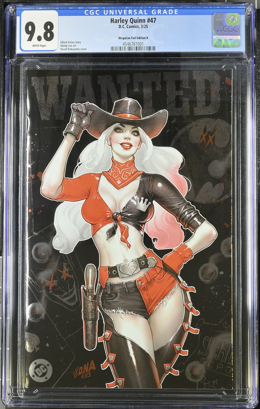 CGC 9.8 HARLEY QUINN #47 DNA NAKAYAMA MEGACON BLACK FOIL