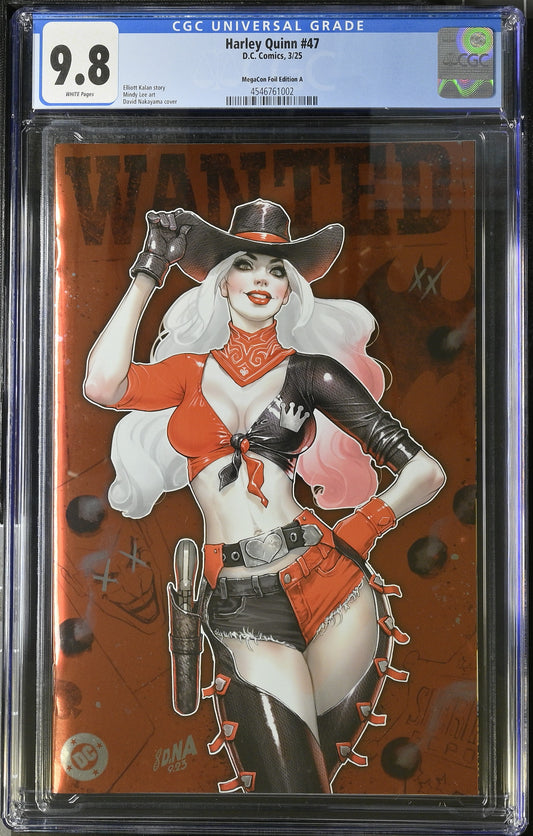 CGC 9.8 HARLEY QUINN #47 DNA NAKAYAMA MEGACON RED FOIL