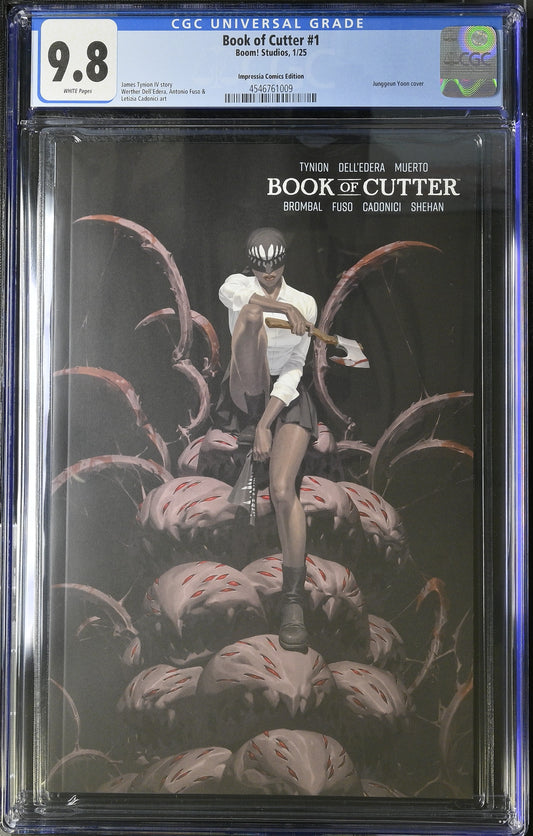 CGC GRADED 9.8 BOOK OF CUTTER MISPRINT EDITION YOON COVER