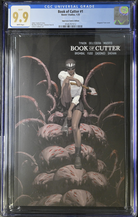 CGC GRADED 9.9 (MINT) BOOK OF CUTTER MISPRINT EDITION YOON COVER