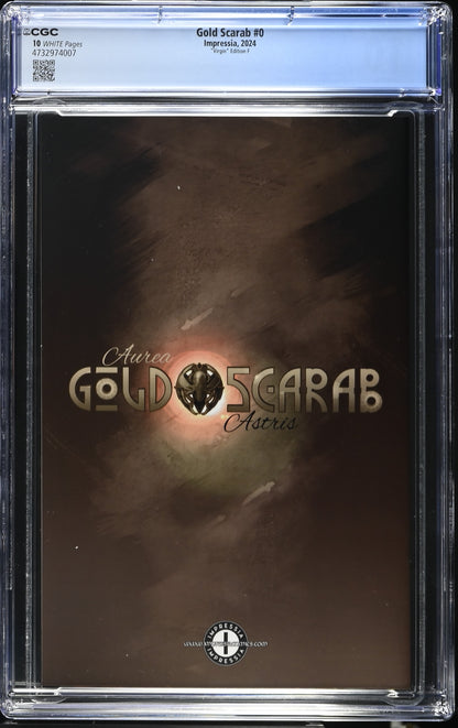 CGC 10.0 (GEM MINT) GOLD SCARAB #0 DAN QUINTANA VIRGIN EXCLUSIVE