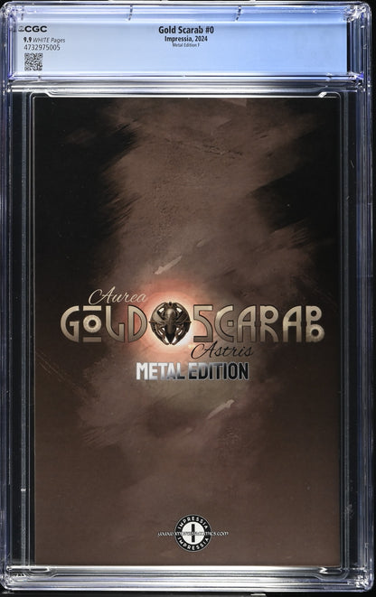 CGC 9.9 (MINT) GOLD SCARAB #0 DAN QUINTANA VIRGIN EXCLUSIVE