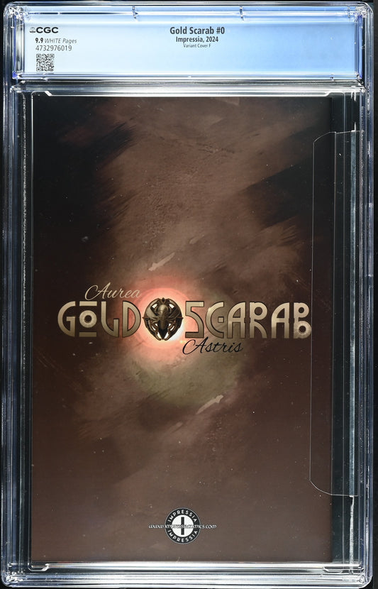 CGC 9.9 (MINT) GOLD SCARAB #0 DAN QUINTANA TRADE DRESS EXCLUSIVE