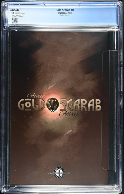 CGC 9.9 (MINT) GOLD SCARAB #0 DAN QUINTANA TRADE DRESS EXCLUSIVE
