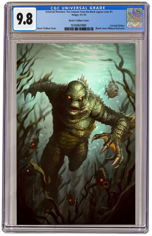 [CGC GRADED 9.8] UNIVERSAL MONSTERS CREATURE BLACK LAGOON LIVES #1 KEVIN TOLIBAO EXCLUISVE COVER
