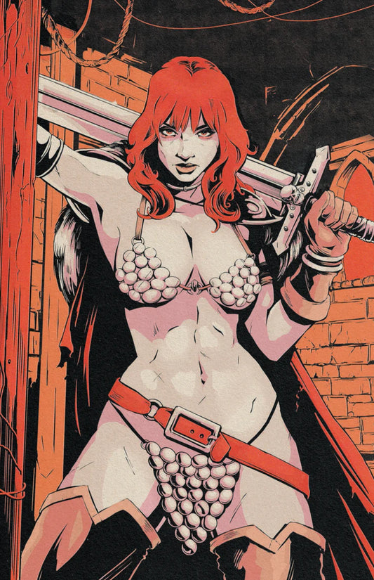 RED SONJA SHE DEVIL WITH A SWORD #1 FLOPS ORANGE VIRGIN