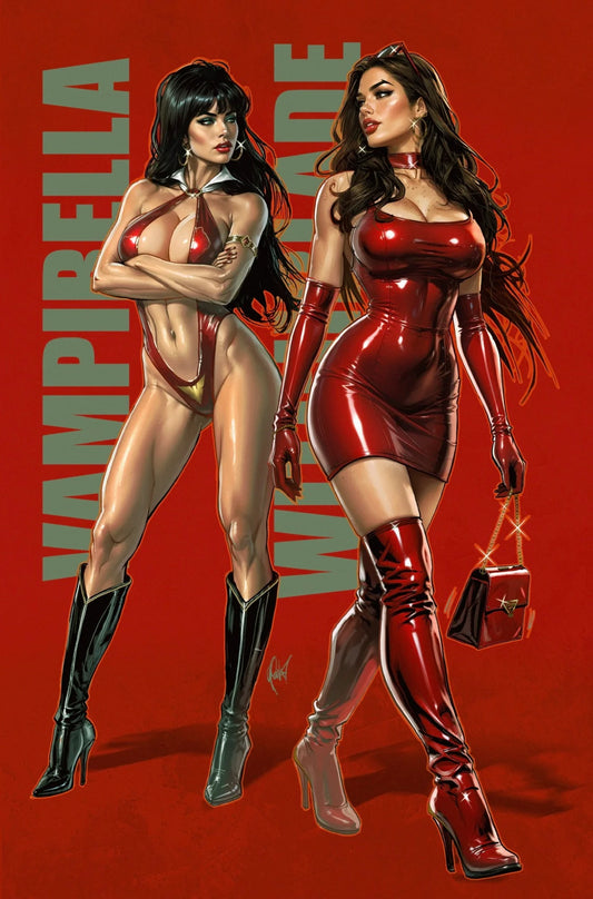 WITCHBLADE VAMPIRELLA #1 CEDRIC POULAT VIRGIN FOIL