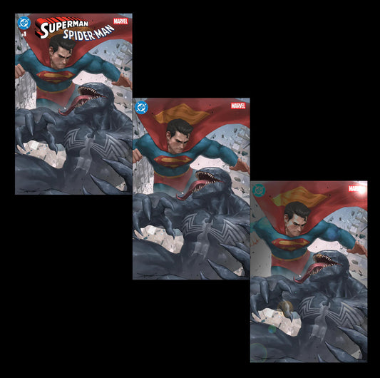 SUPERMAN SPIDER-MAN #1 JEEHUNG LEE EXCLUSIVE WHOLESALE PACK