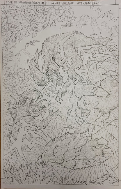 ORIGINAL ART : ALAN QUAH EDGE OF SPIDER-VERSE #2 1:25 VARIANT