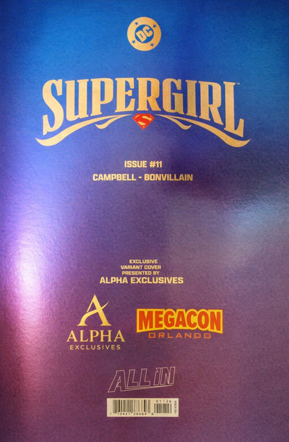 SUPERGIRL #11 MEGACON 2026 FOIL LOGO ALPHA EXCLUSIVE