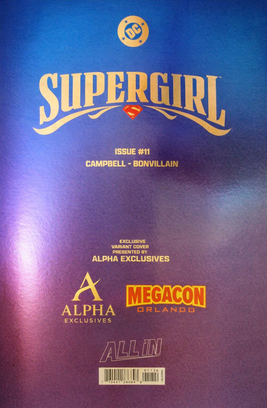 SUPERGIRL #11 MEGACON 2026 FOIL LOGO ALPHA EXCLUSIVE
