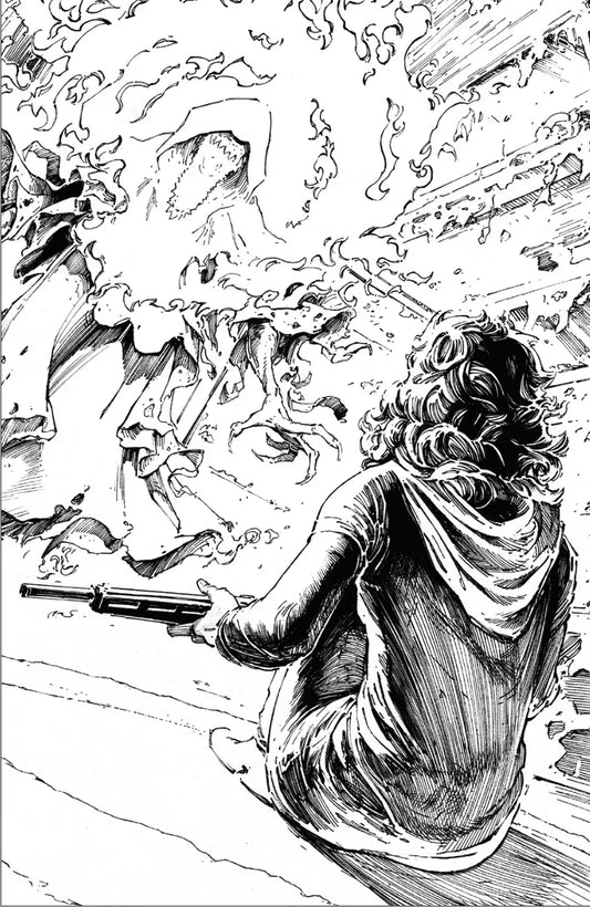 WHITE SKY #1 2ND PRINT BLACK AND WHITE EXCLUSIVE